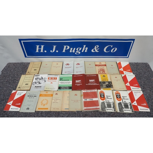 1061 - Massey Ferguson foreign manuals and instruction books to include MF825 and MF656 - 28