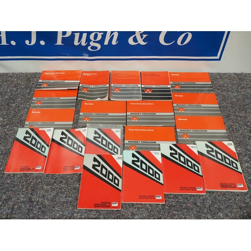 1062 - Massey Ferguson operation maintenance books, tractor service books etc to include MF2625, MF2645, MF... 