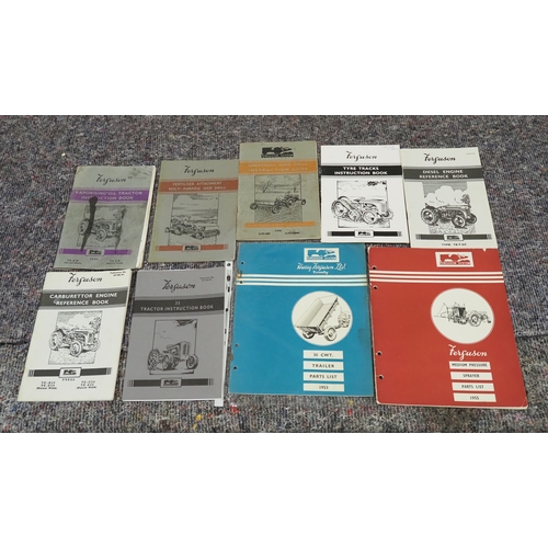 1119 - Ferguson parts lists, reference books and other literature