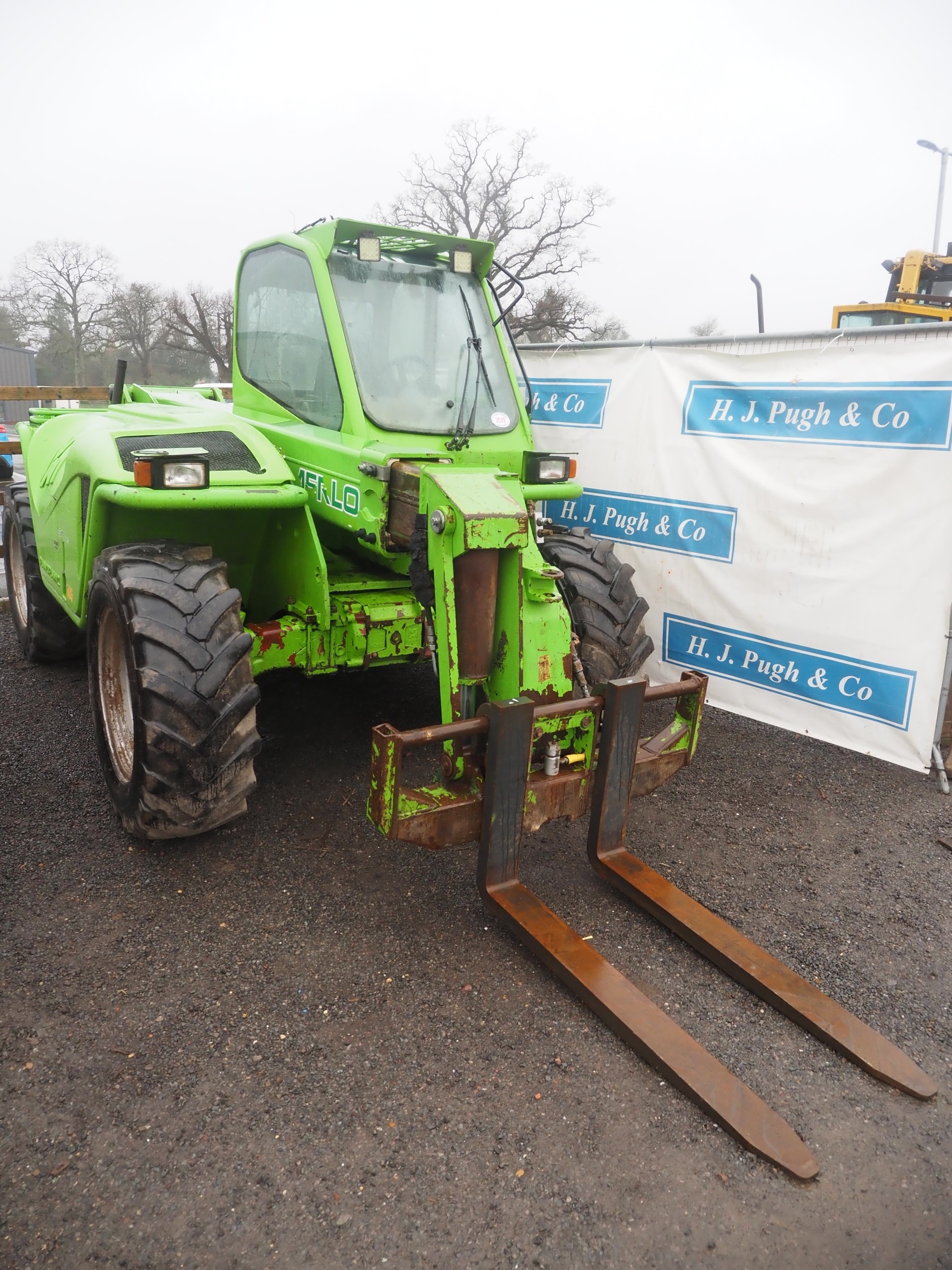 Merlo P34-7 Plus Turbo Farmer telehandler. Showing 7647 hours. Reg ...