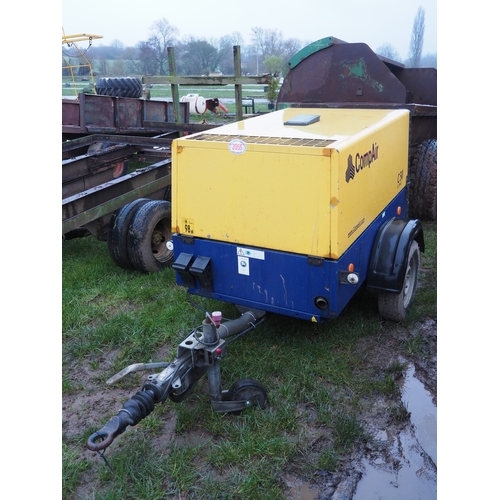 Compair C50 towed compressor. 2009