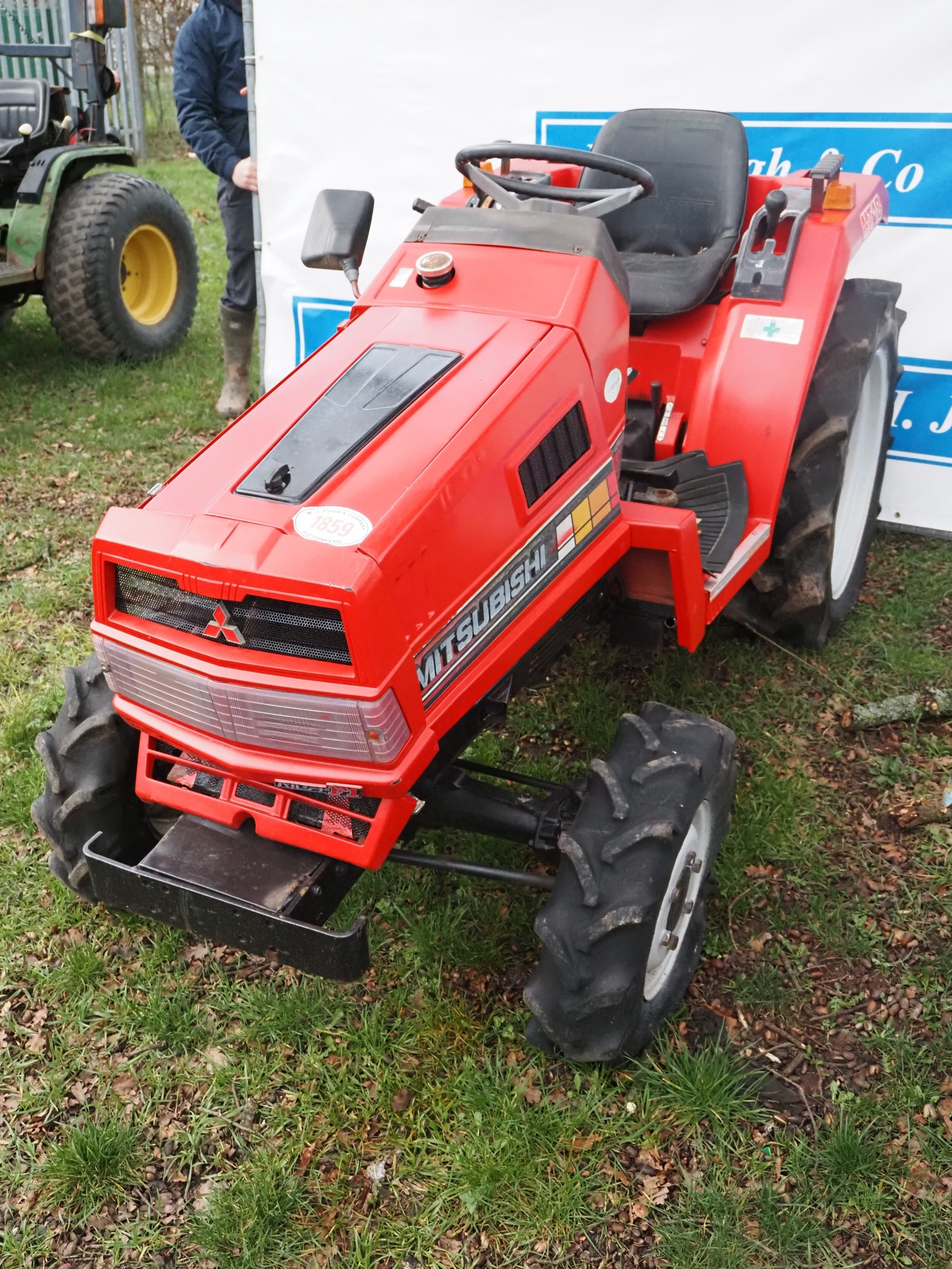 Mitsubishi MT18 4wd compact tractor with sunshine canopy. Key in office