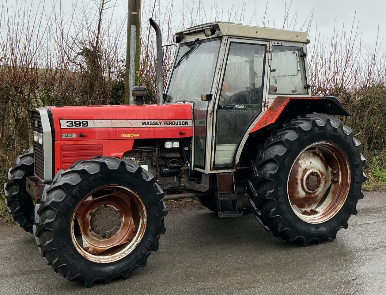 Massey Ferguson 399 4wd tractor. Deceased owner. Runs Reg. L192 GUJ. V5 ...
