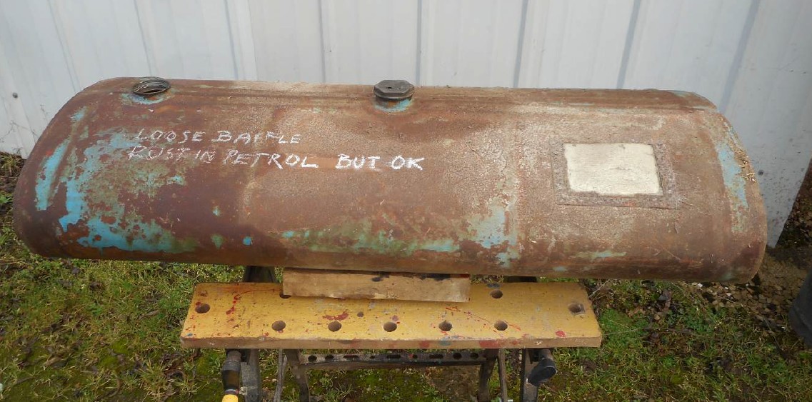 Fordson E27N petrol/paraffin tank. Baffle is loose