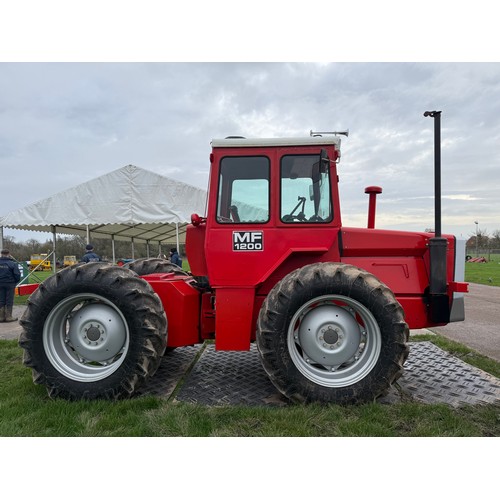 Massey Ferguson 1200 tractor. Showing 5531 genuine hours. Recent full ...