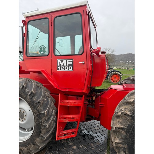 Massey Ferguson 1200 tractor. Showing 5531 genuine hours. Recent full ...