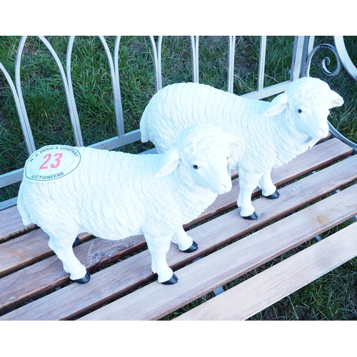 23 - Resin sheep ornaments - 2