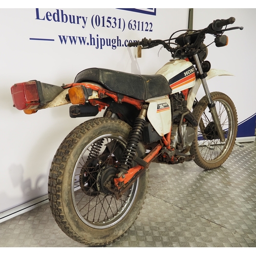 Honda XL185S motorcycle. 185cc Frame No. L185S-5102526 Engine No ...
