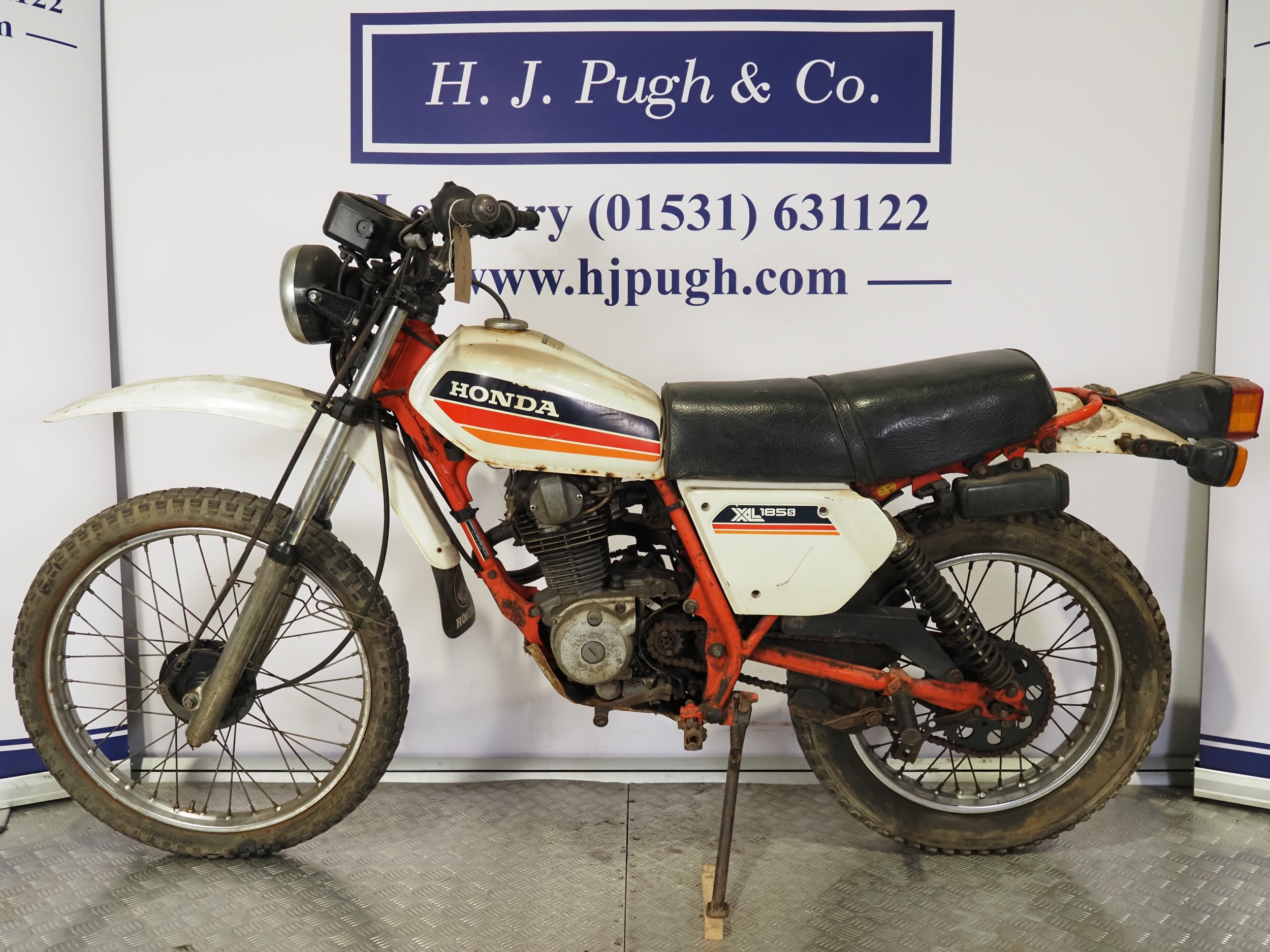 Honda XL185S motorcycle. 185cc Frame No. L185S-5102526 Engine No ...