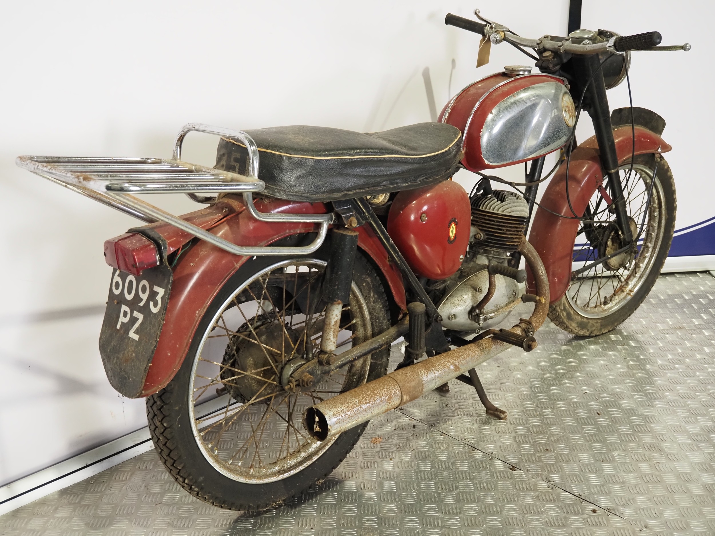 BSA D7 Bantam motorcycle restoration project. 1966. 175cc Frame No. D7 ...