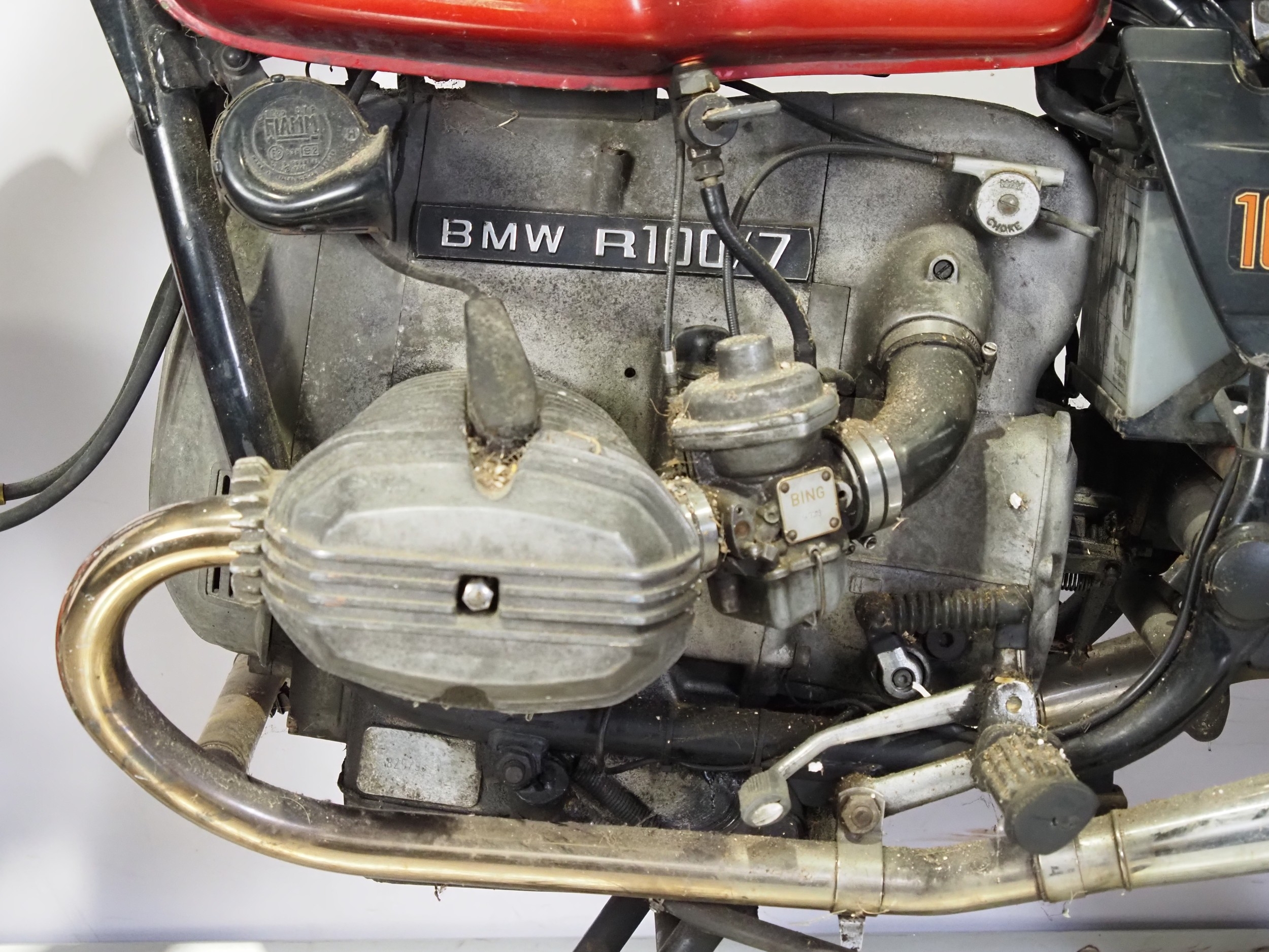 BMW R100/7 motorcycle. 1979. 1000cc Frame No. 6047638 R100/7 Engine No ...