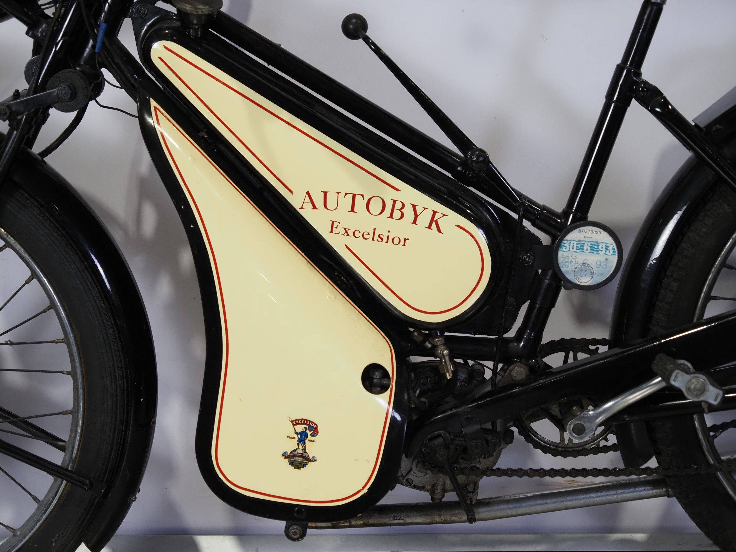 Excelsior Autobyk 2 speed autocycle. 1950. 98cc Frame No. AX2P996 ...