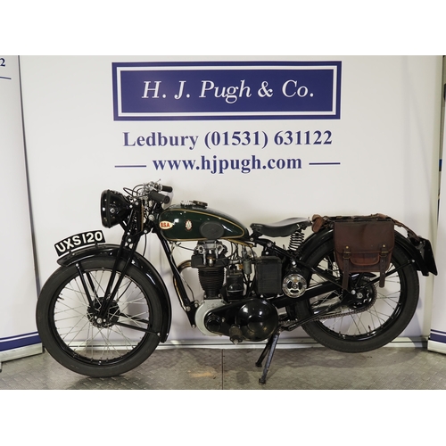 BSA model B35-2 motorcycle. 1935. 249cc Frame No. E1 3205 Engine No. E2 ...