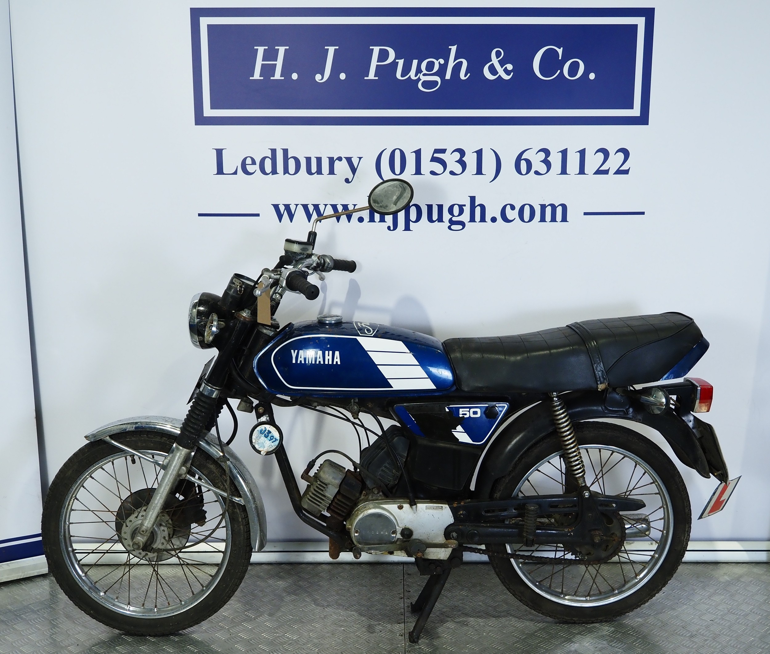 Yamaha FS1E motorcycle. 1981. 49cc Frame No. 3F6-100222 Engine No ...