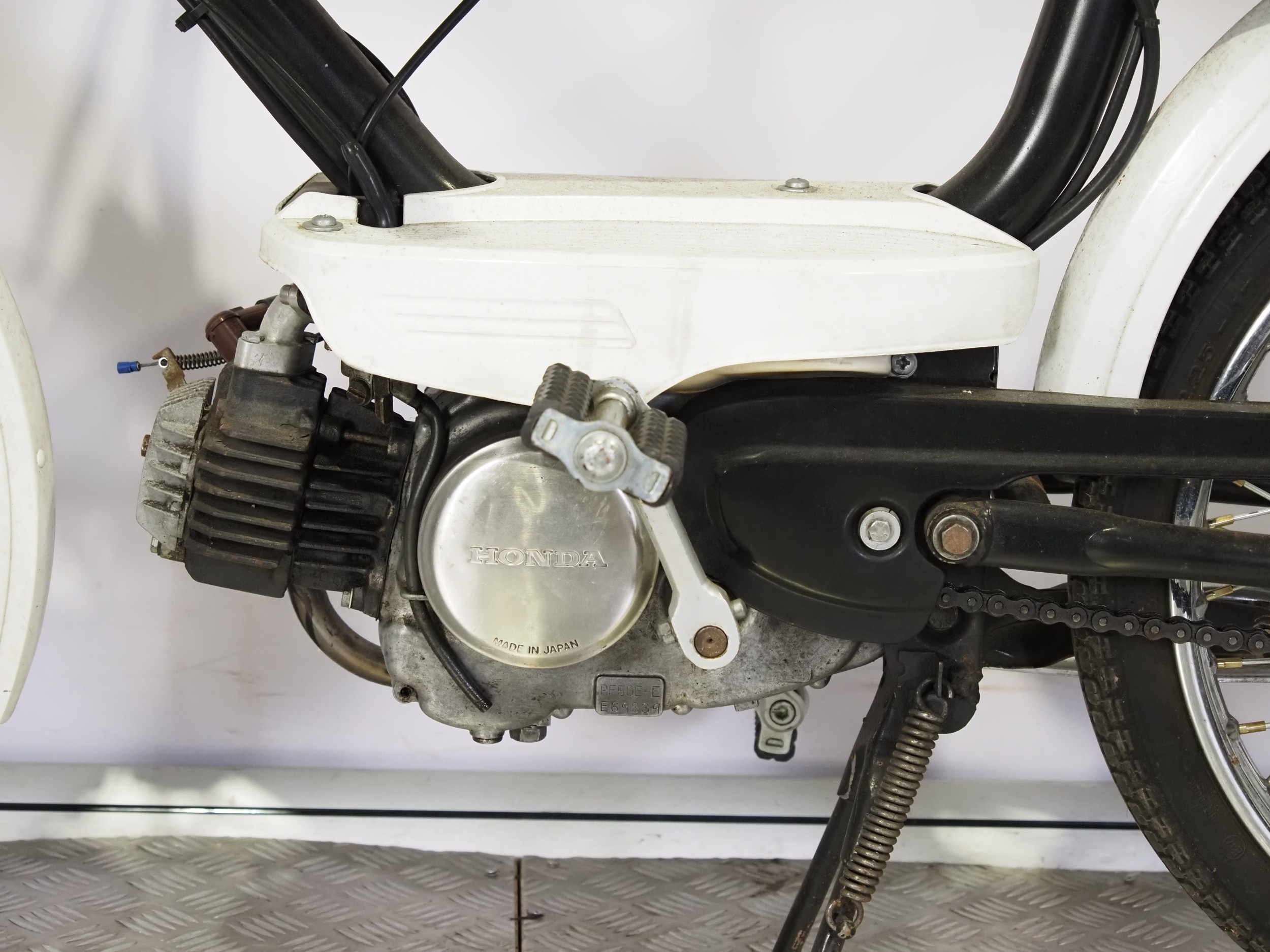Honda PF50 autocycle. 1974. 50cc Frame No. PF50-A71092 Engine No. PF50E ...