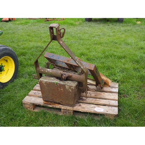 A frame and weight frame