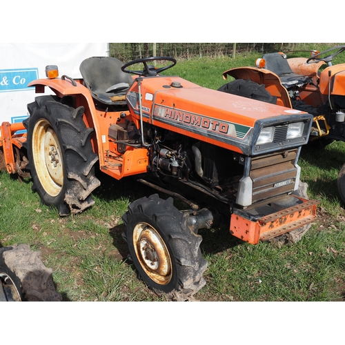 2013 - Hinimoto 4WD compact tractor with Hinimoto RS1421 tiller