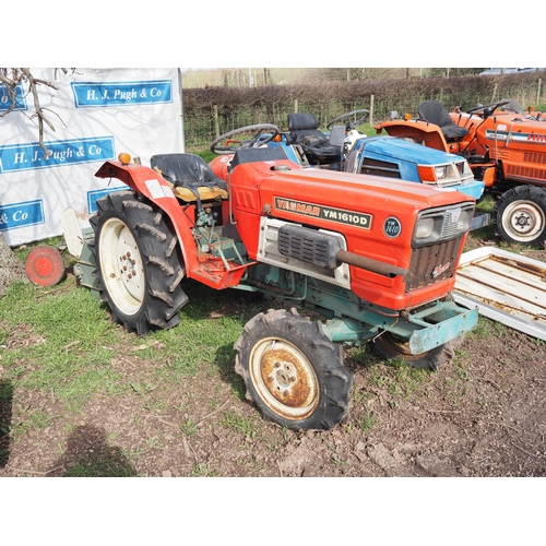 2016 - Yanmar YM1610D 4WD compact tractor with Yanmar RS1303 tiller