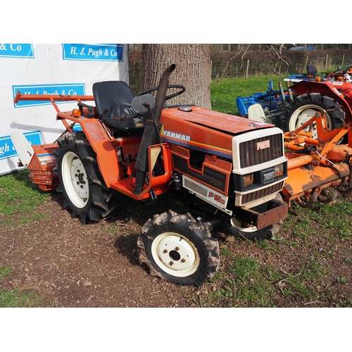 2018 - Yanmar F15D 4WD compact tractor with Yanmar RSA1201 tiller