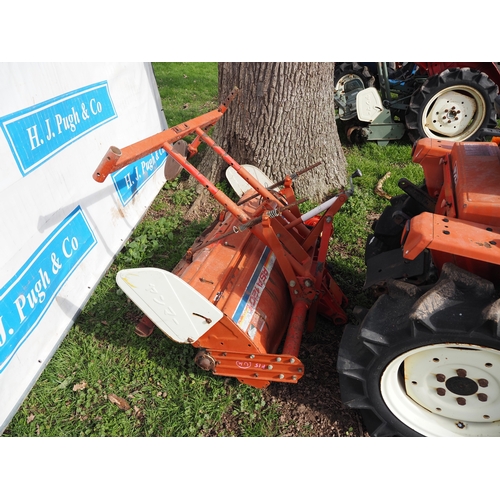 2018 - Yanmar F15D 4WD compact tractor with Yanmar RSA1201 tiller