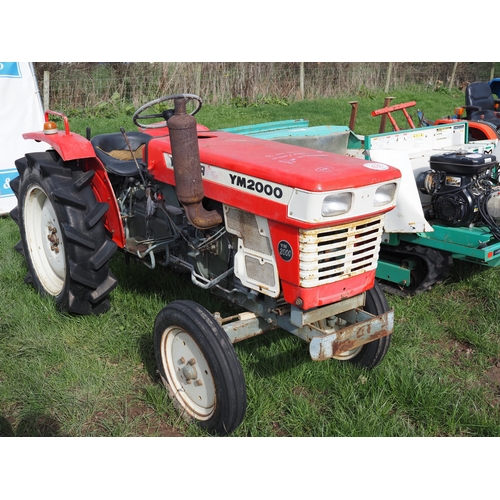 2030 - Yanmar YM2000 compact tractor. Key in office
