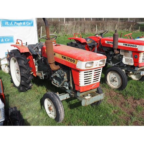 2031 - Yanmar YM1700 compact tractor with tiller