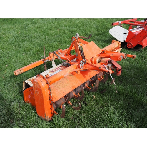 2033 - Hinimoto E154 4WD compact tractor with Hinimoto DS1310 tiller. Key in office