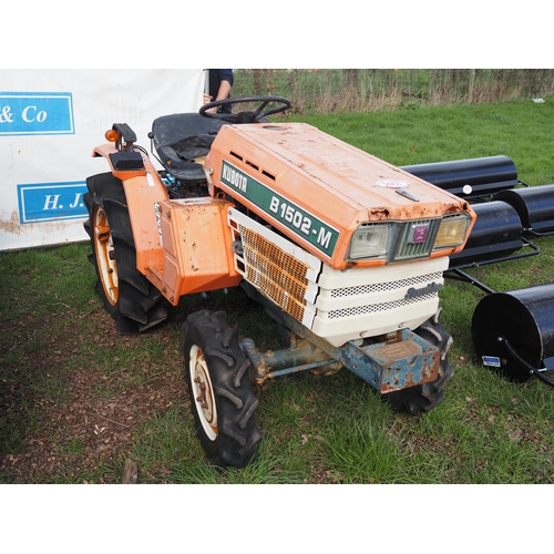 2051 - Kubota B1502DT 4WD compact tractor. Key in office