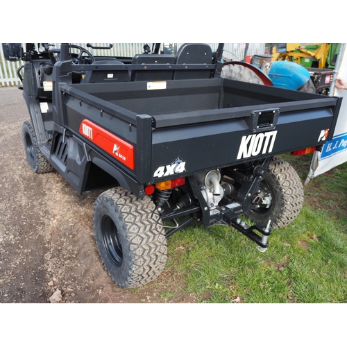 2059A - Kioti KA2410 RTV, little used. 12 months warranty. Ex demonstration. Manual and key in office