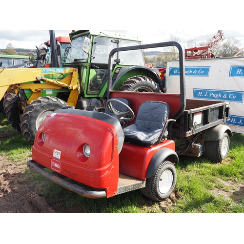 2061 - Toro Workman 3300D. Hydraulic tipper, starts and drives. Key in office