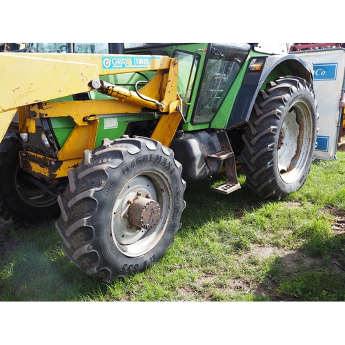 2062 - Deutz Fahr D1037A 4WD tractor with Grays 425 loader. Showing 8320 hours. Reg. B870 RPW. V5 and key i... 