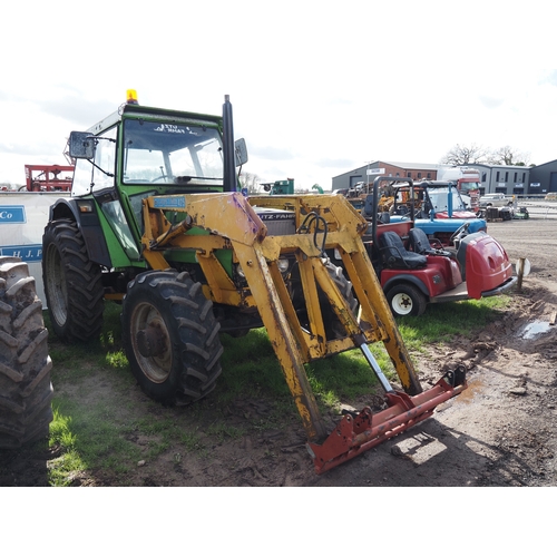 2062 - Deutz Fahr D1037A 4WD tractor with Grays 425 loader. Showing 8320 hours. Reg. B870 RPW. V5 and key i... 
