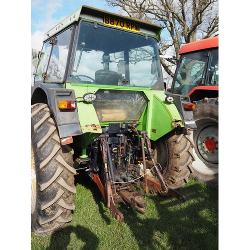 2062 - Deutz Fahr D1037A 4WD tractor with Grays 425 loader. Showing 8320 hours. Reg. B870 RPW. V5 and key i... 