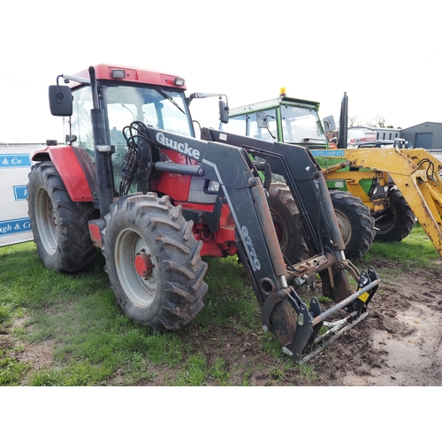2063 - McCormick MC115 4WD tractor with Quicke Q770 loader . Reg. CX04 EMV. V5 and key in office