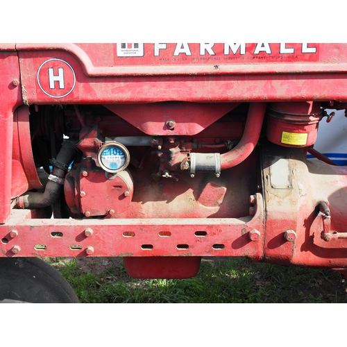 2066 - Farmall H tricycle tractor. Reg. 354 YUH. V5 in office