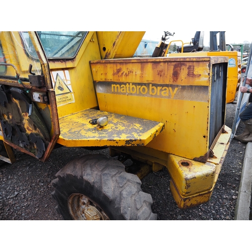 Matbro telehandler. Runs and drives. Key in office
