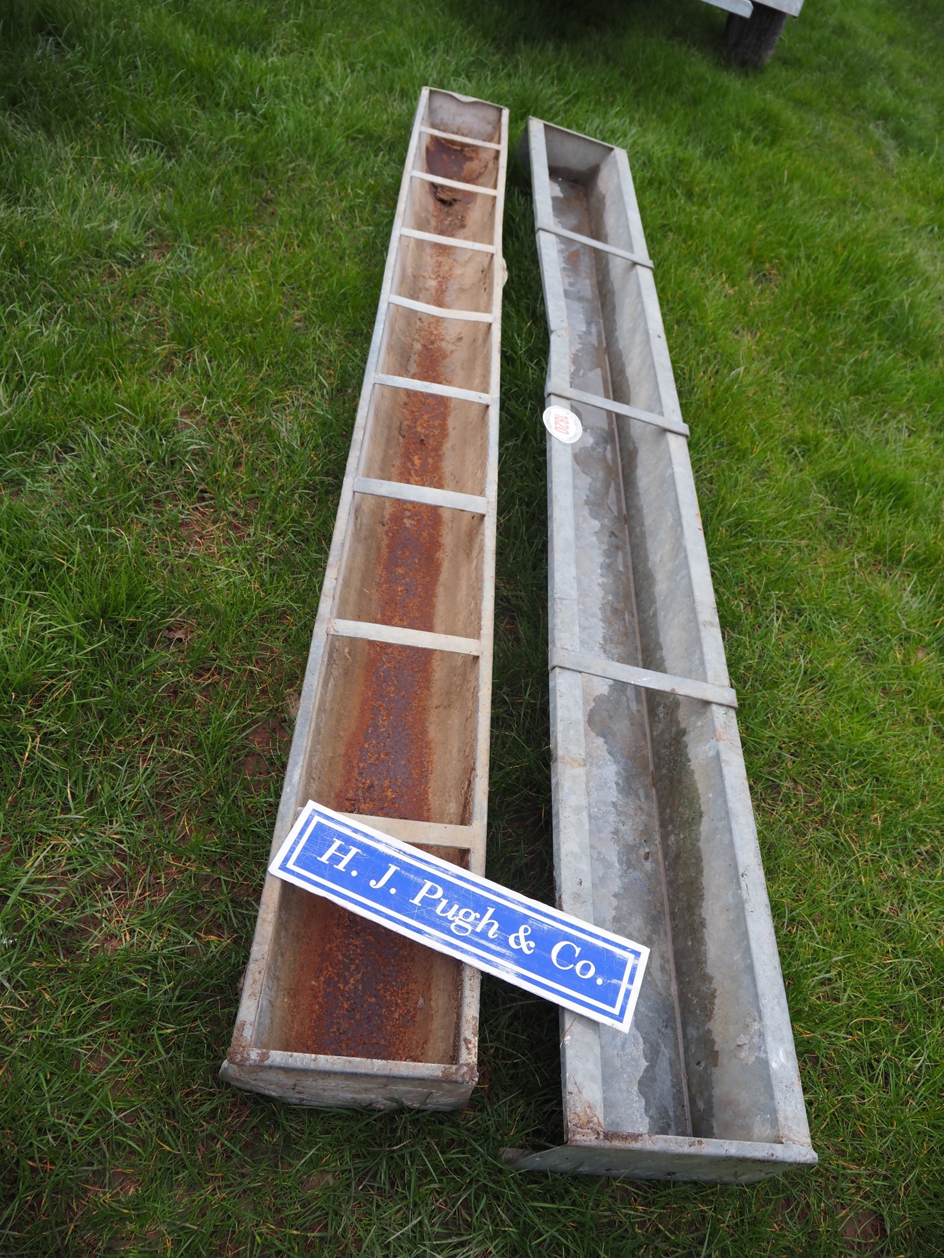 Galvanised feed troughs 9ft - 2