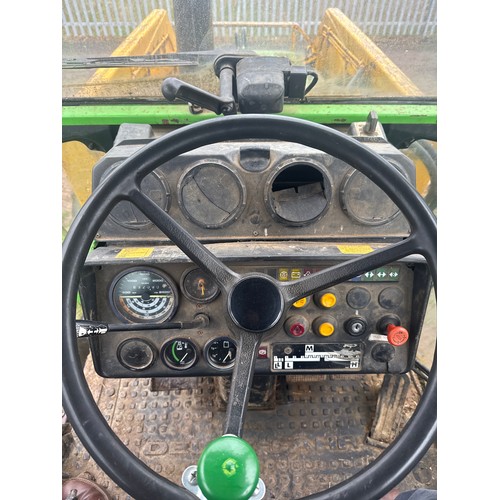 2062 - Deutz Fahr D1037A 4WD tractor with Grays 425 loader. Showing 8320 hours. Reg. B870 RPW. V5 and key i... 