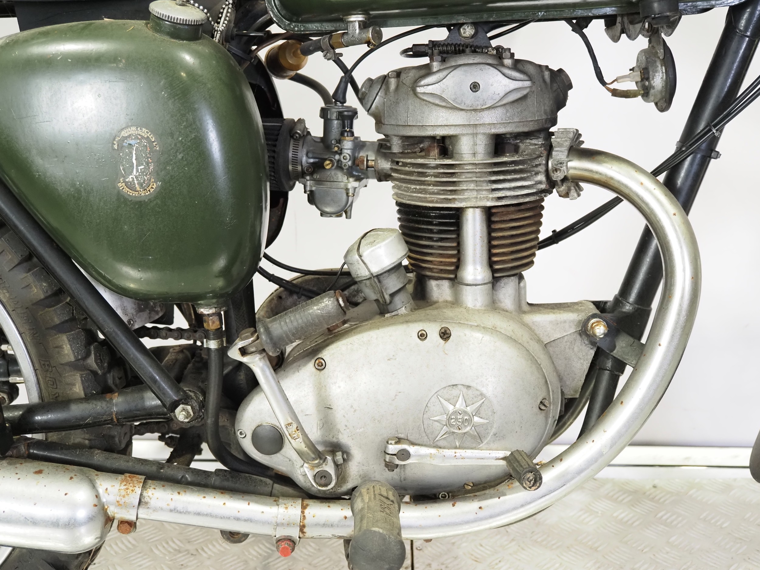 BSA C15 motorcycle. 1960. 250cc Frame No. C15 21850 Engine No. C15T647 ...