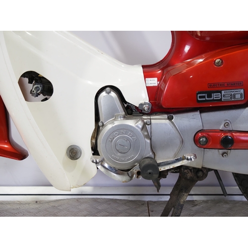 Honda C90 Cub motorcycle. 1995. 85cc Frame No. HA025307874 Engine No ...