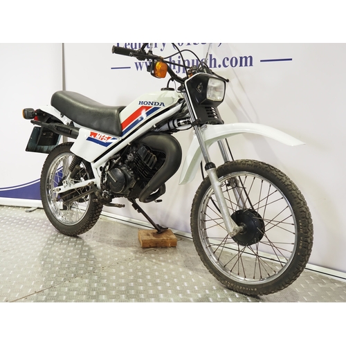 1116 - Honda MT50 motorcycle. 1983. 49cc
Frame No. AD01-5038128
Engine No. AD01E-5020923
Runs and rides, la... 