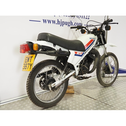 1116 - Honda MT50 motorcycle. 1983. 49cc
Frame No. AD01-5038128
Engine No. AD01E-5020923
Runs and rides, la... 