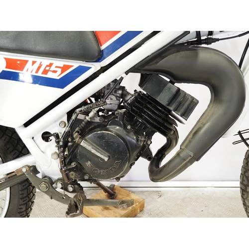 1116 - Honda MT50 motorcycle. 1983. 49cc
Frame No. AD01-5038128
Engine No. AD01E-5020923
Runs and rides, la... 
