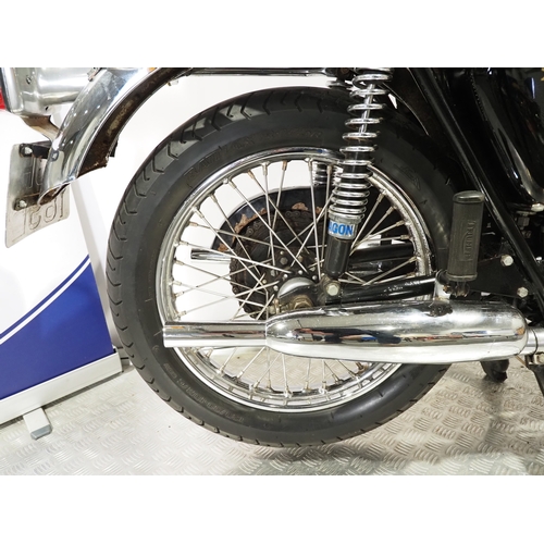 Triumph Daytona motorcycle. 1973. 500cc Frame No. T100R DH31196 Engine ...