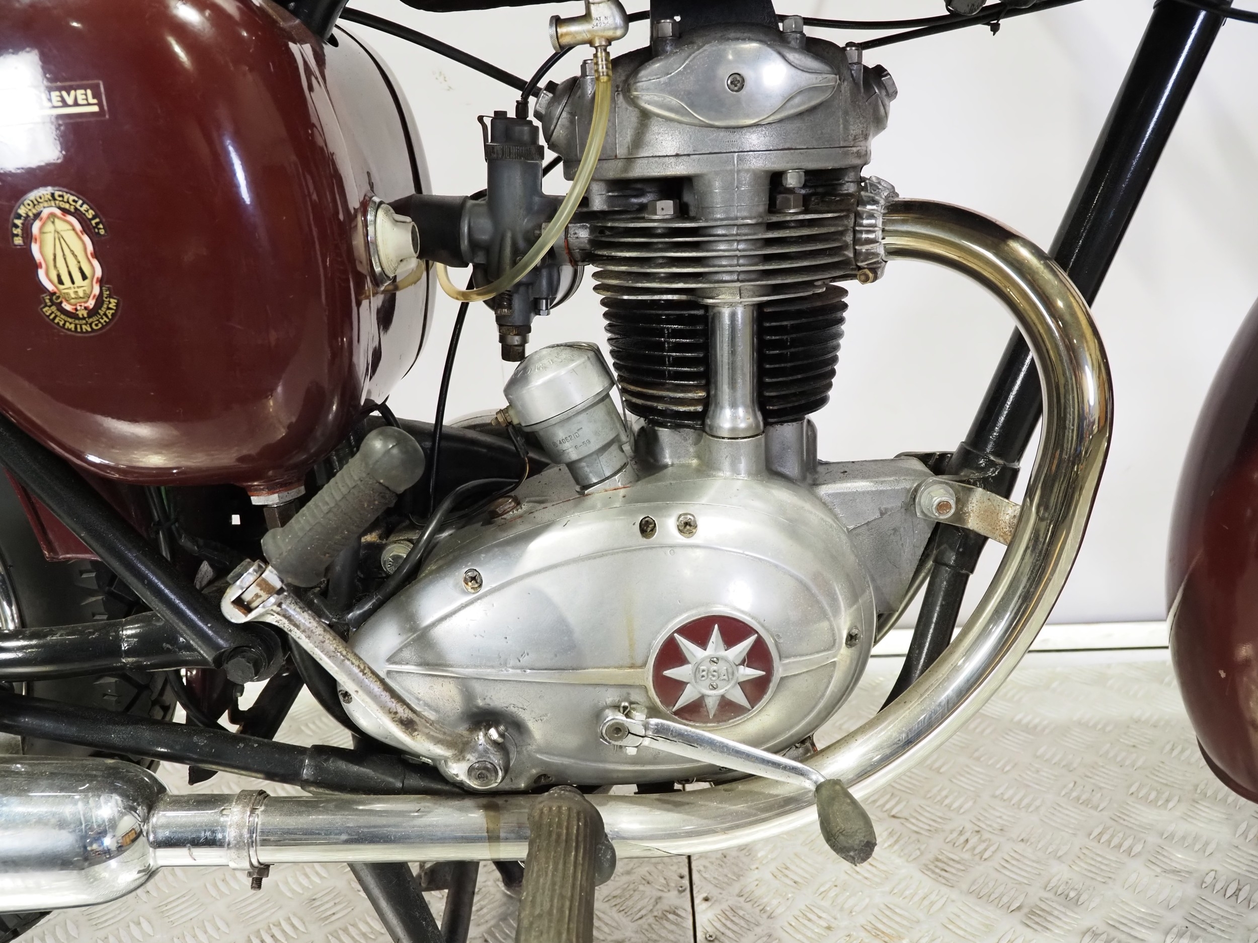 BSA C15 motorcycle. 1959. 250cc Frame NO. C15-5592 Engine No. C15-16130 ...