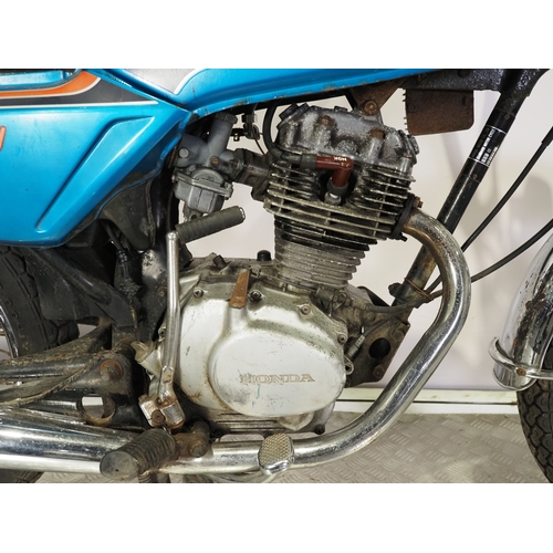 Honda CB100a motorcycle project. 1981. 99cc Frame No. CB100 1018561 ...