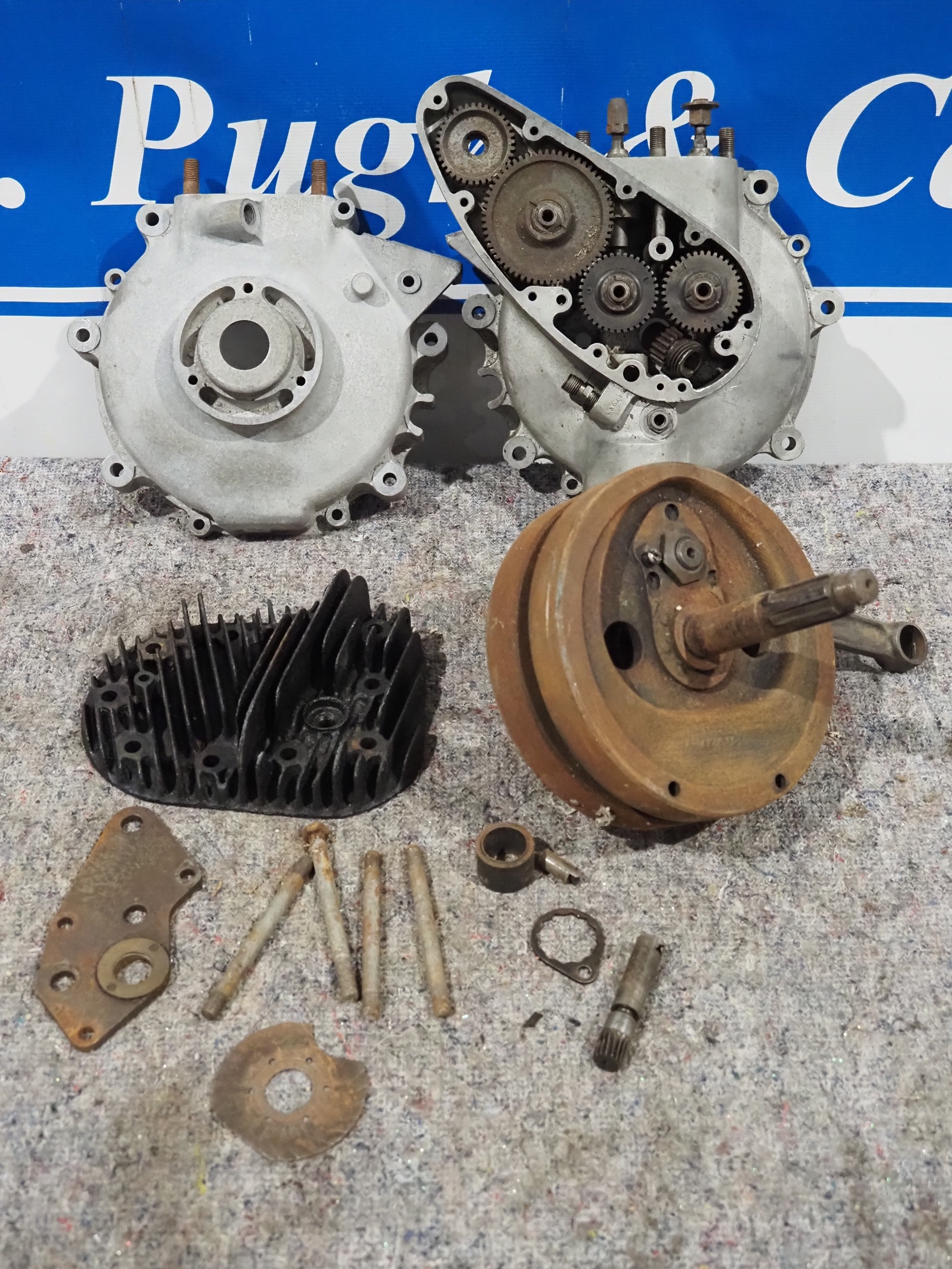 BSA WD M20 engine parts, 1939. Engine No. KM20 1692