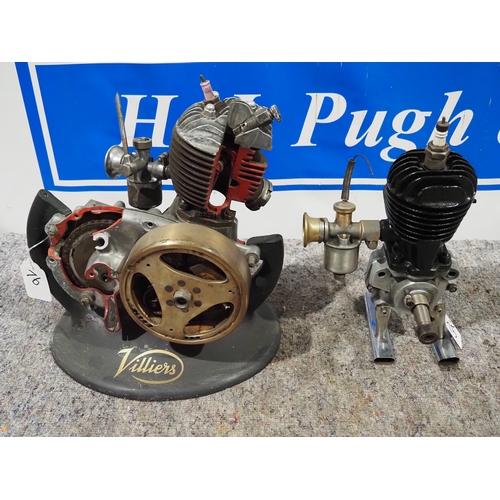 Motorcycle engine displays to include cutaway engine