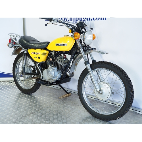 Suzuki TC90 motorcycle. 90cc Frame No. TS90-62171 Engine No. TC90-22174 ...