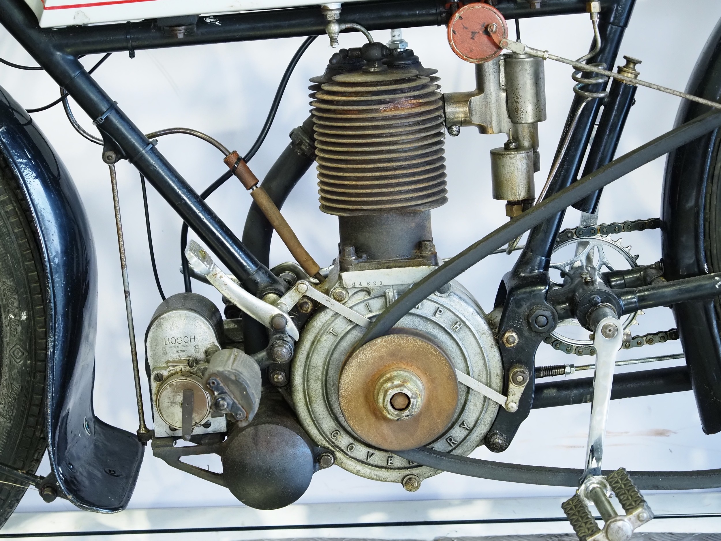 Triumph Model C motorcycle. 1913. 499cc Frame No. 213627 Engine No ...